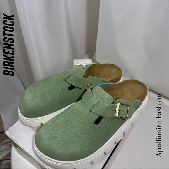 Birkenstock Papiloma Chunky in Green Tea Size 10 Ladies 41 EU New in Box - Picture 3 of 7